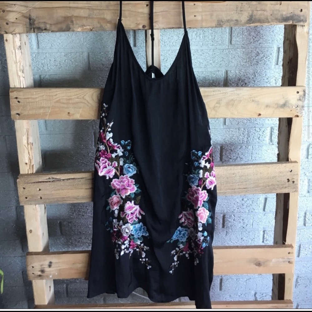 NWT Lucky Brand swim cover up/sundress embroidered